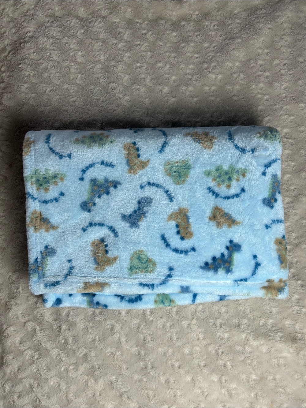Duck Duck Goose Blue Dinosaur Baby Blanket Green A Roar Able Lovey